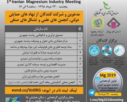 اولین گردهمایی صنعت منیزیم ایران