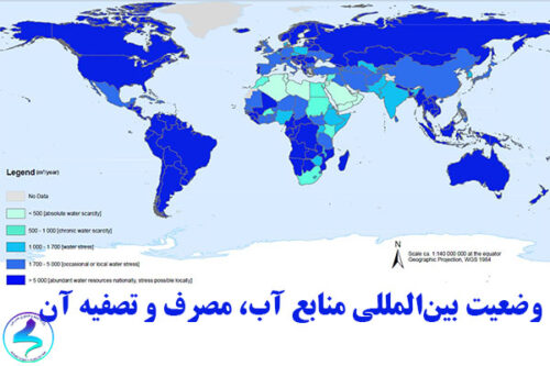 وضعیت بین‌المللی منابع آب، مصرف و تصفیه آن