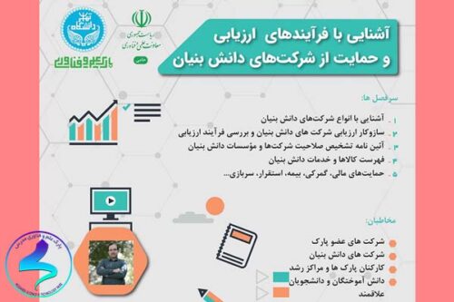 آشنایی با فرآیندهای ارزیابی و حمایت از شرکت‌های دانش‌بنیان