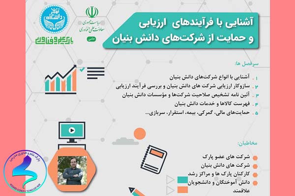 آشنایی با فرآیندهای ارزیابی و حمایت از شرکتهای دانشبنیان