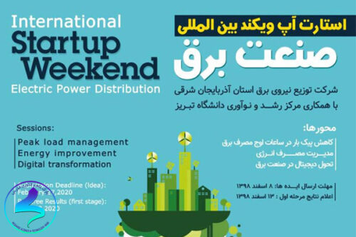 استارتآپ ویکند بینالمللی صنعت برق
