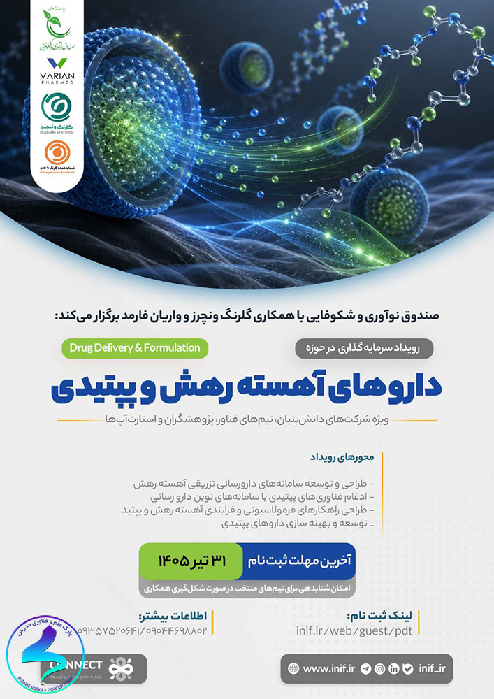 رویداد سرمایه‌گذاری در حوزه داروهای آهسته‌رهش و پپتیدی